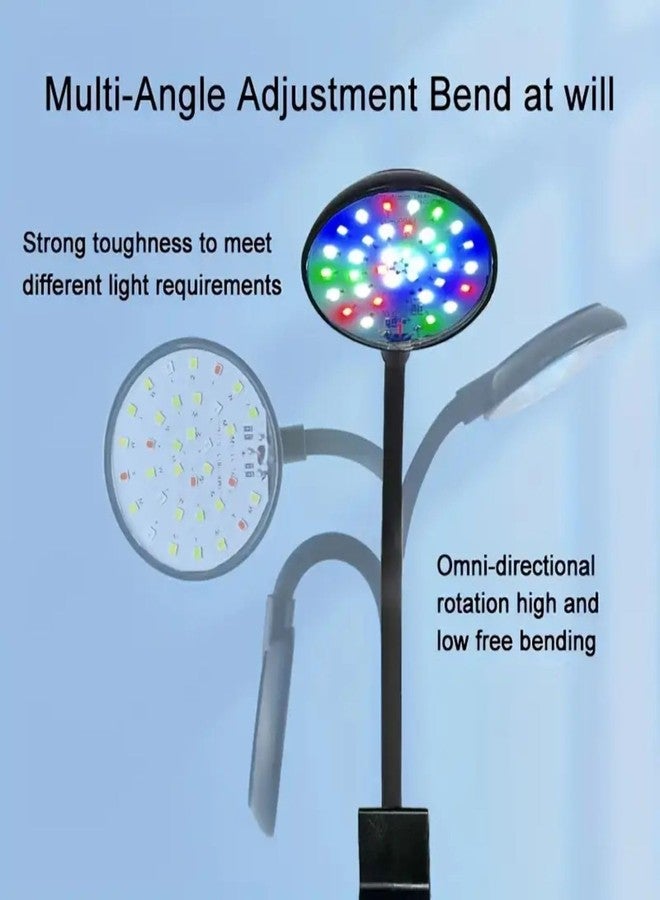 VAYINATO® E-380 | 5W Mini Clip-On LED Light | 360° Flexible Neck | Splash-Proof Lamp for Fish Bowls & 1 Ft Tanks | Compact Aquarium Lighting (Black) (WRGB) - Image 5